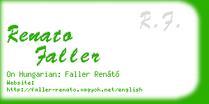 renato faller business card